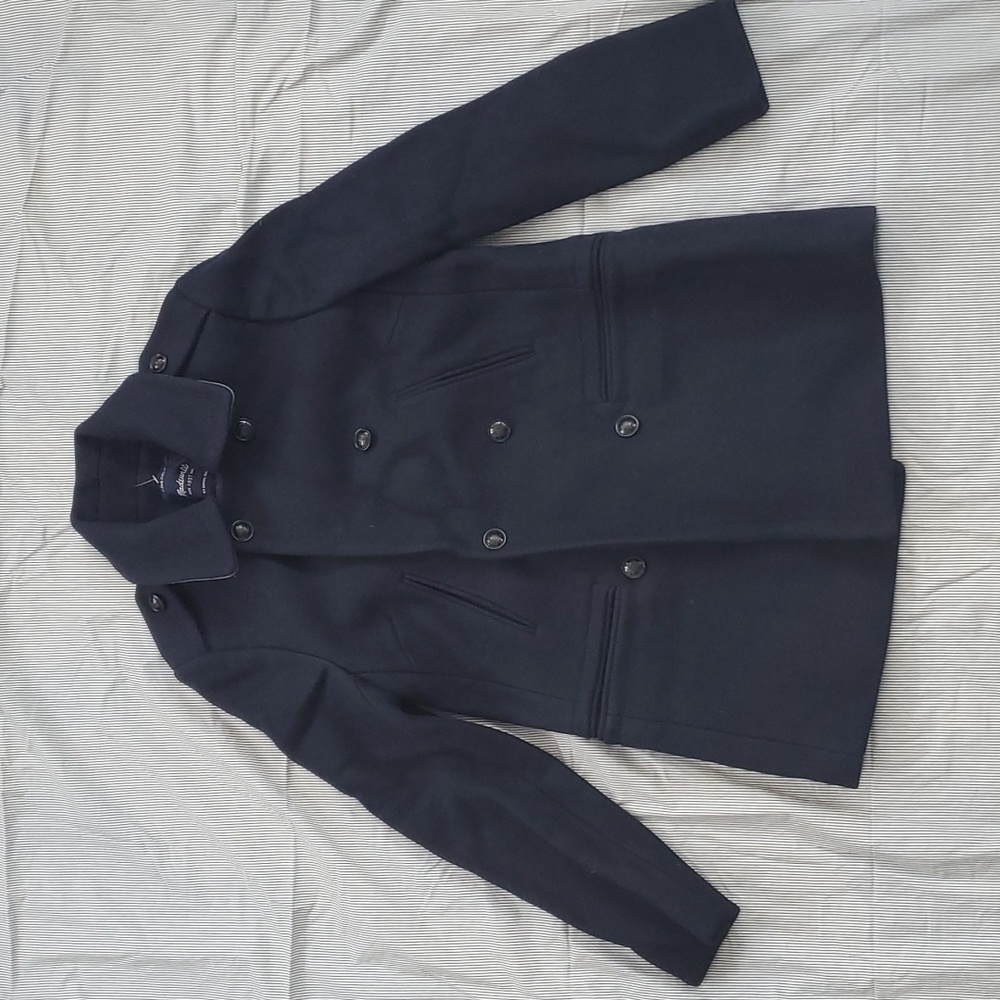 Madewell Wool Blend Peacoat Navy Medium
